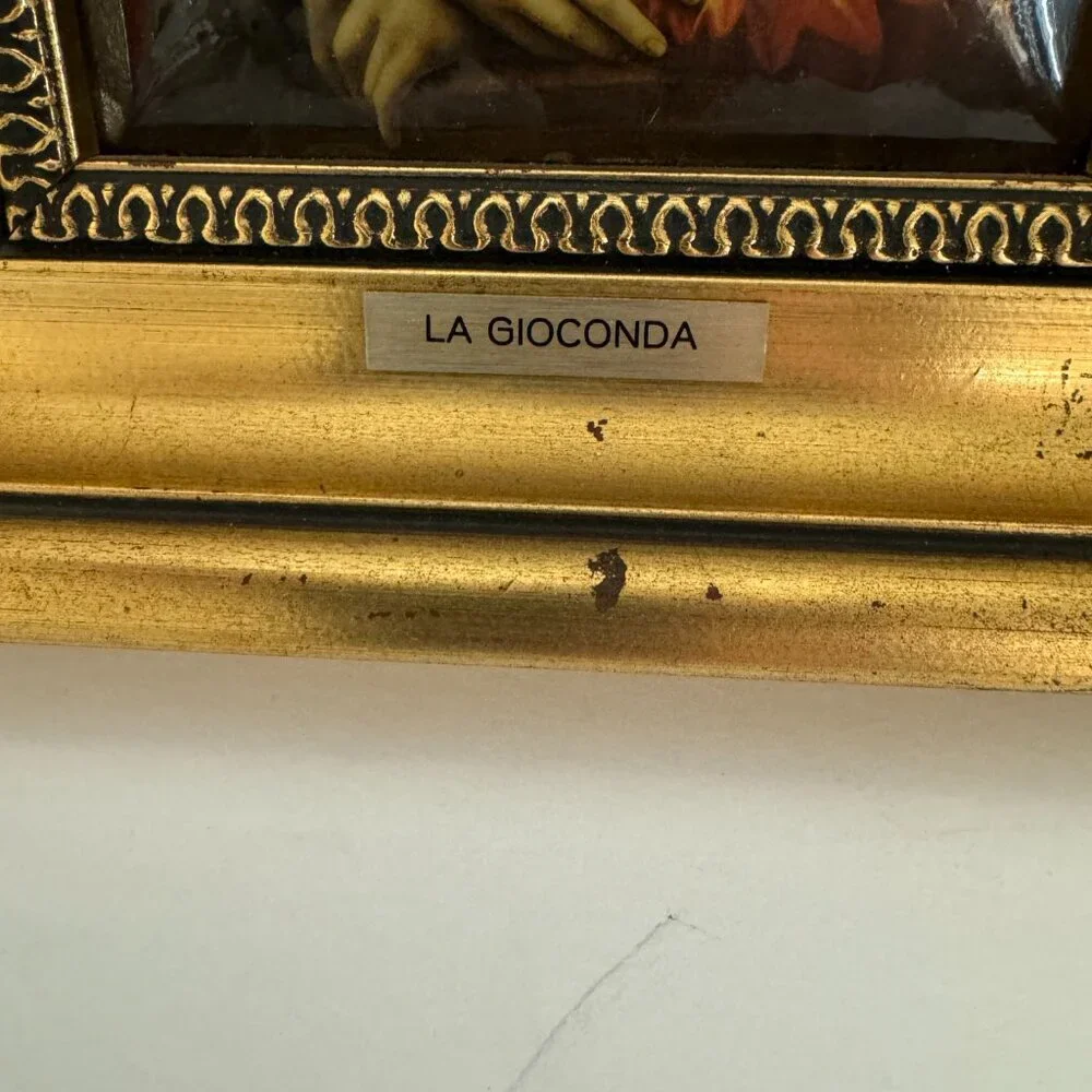 Vintage Reproduction Leonardo da Vinci Mona Lisa La Giaconda